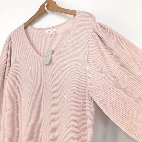 Maurices NEW Pastel Pink Puff Half Sleeve Sweater - Picture 3 of 14